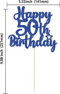 1 adorno para pastel de feliz <span class=keywords><strong>cumpleaños</strong></span> número <span class=keywords><strong>50</strong></span>, decoraciones para fiesta de <span class=keywords><strong>cumpleaños</strong></span> número <span class=keywords><strong>50</strong></span>, adorno para pastel número <span class=keywords><strong>50</strong></span>, decoración para <span class=keywords><strong>50</strong></span> aniversario (<span class=keywords><strong>50</strong></span>.º) - Product Image 2