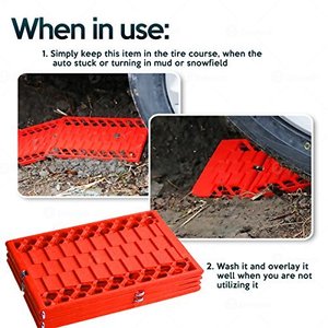 Kit d'outils d'urgence pliable pour tapis <span class=keywords><strong>de</strong></span> traction <span class=keywords><strong>de</strong></span> pneus auto tout temps pour l'évacuation <span class=keywords><strong>de</strong></span> la voiture, les pistes <span class=keywords><strong>de</strong></span> sable décollées, la récupération des pneus. - Product Image 6