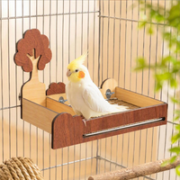 Nichoir suspendu en bois, décoration de jardin extérieure, cabane en bois pour colibris, cabane de repos transfrontalière pour oiseaux, cage à oiseaux