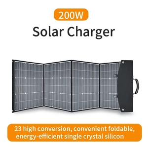 แผงโซลาร์เซลล์พับได้ 100W/150W/200W/300W/400W - พกพาสะดวกสำหรับใช้งานกลางแจ้ง ประสิทธิภาพ 21% น้ำหนักเบาเพียง 5 กก. - Product Image 4