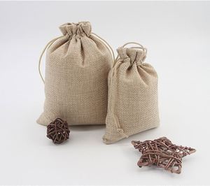 Wholesale Eco-Friendly Fabric Drawstring Pouches Sewn Hemp Cord Customizable Logo Foldable Double for Storage Packing <b>Bags</b> - Product Image 5
