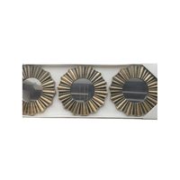 Ensemble de 3 miroirs muraux en plastique Art Déco, écologiques, faits à la main, décoration de luxe pour entrée, salon, chambre d'hôtel