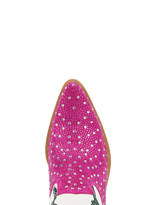 רטוב 2025 oem נשי הבוקרת מגפיים עדינים חושני צבעוני rhinestone מערב הברך-מגפיים גבוהים מט לבן - Product Image 5