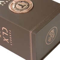 Caja de regalo portátil de lujo personalizada para vino, alcohol y bebidas, presentación Premium para whisky, Soda y tequila con laminación mate