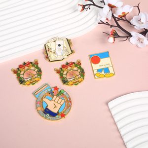 Smoothly Custom Metal Badges Zinc Alloy Enamel Finish Cartoon Characters Brooches Personal Gift Travel Cultural Gifts - Product Image 1