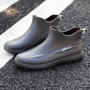 <span class=keywords><strong>Chaussures</strong></span> <span class=keywords><strong>de</strong></span> <span class=keywords><strong>pluie</strong></span> pour hommes, bottes en caoutchouc courtes résistantes à l'usure, imperméables, antidérapantes pour la cuisine, le lavage <span class=keywords><strong>de</strong></span> voiture et le travail - Product Image 4