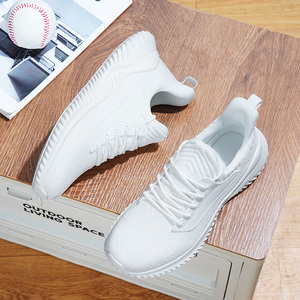 Scarpe da Corsa in Mesh Bianche e Nere da Uomo, Taglie Grandi US 13 14 EU 47 48, Sneakers Atletiche Comode <span class=keywords><strong>per</strong></span> Allenamento e Camminata - Product Image 3