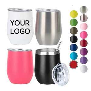 OEM/ODM Free Shipping 12oz Stainless Steel Tumbler Handle Leakproof <b>Lid</b> Customizable Color Double Wall Vacuum Insulated BPA Free - Product Image 1