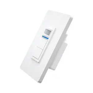 Tuya-sistema de automatización inteligente para el hogar, interruptor de luz con Sensor de movimiento PIR, WiFi, color blanco, funciona con alexa