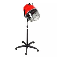 Sèche-Cheveux Professionnel sur Pied pour Salon avec Capot Réglable et Roulettes, Idéal pour Utilisation Extérieure
