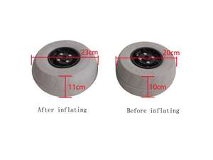 9 "12" 16 "pouces Jet Ski plage chariot <span class=keywords><strong>remorque</strong></span> pneumatique PU pneus gonflables <span class=keywords><strong>ballon</strong></span> à air <span class=keywords><strong>roue</strong></span> - Product Image 3