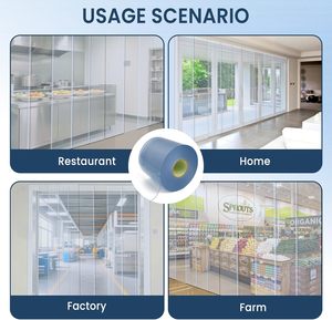 Hot bán tùy chỉnh độ dày trong suốt mềm đứng PVC Dải rèm cửa cho nhà máy hội thảo - Product Image 4