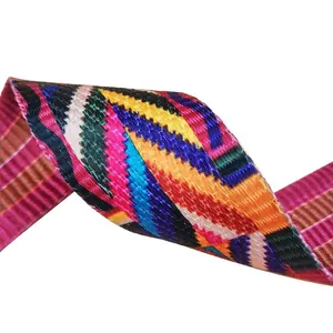 새로운 다채로운 수하물 벨트 홈 섬유 배낭 애완 동물 칼라 신발 및 모자 다채로운 인쇄 리본