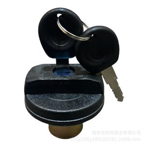 Bouchon de réservoir de carburant Volkswagen 443201551S 443201551L en plastique et métal noir avec clé pour Jetta Santana Passat - Product Image 4