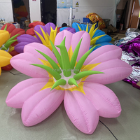 Fleurs légères menées gonflables de plafond Offre Spéciale de décoration de mariage fleur colorée gonflable