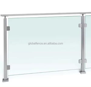Système de balustrade en verre Reilbu pour balcon, installation facile, balustrade en verre pour escalier, balustrade en acier inoxydable - Product Image 1