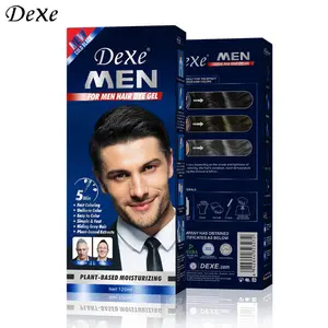 Dexe Hot Selling Products For Men Permanent Hair Color 120ML fast black hair dye cream natural black colorant organic