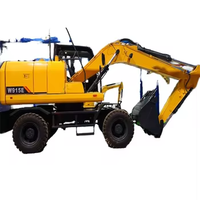 15-тонный колесный гидравлический экскаватор W915E от китайского производителя по конкурентной цене, в наличии