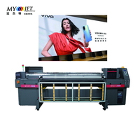 Imprimante UV hybride à rouleau à plat 3D de 1.8 mètres pour têtes d'impression Epson I3200 Ricoh G5 G6 1800mm impression CMJN Flex Egg encre UV