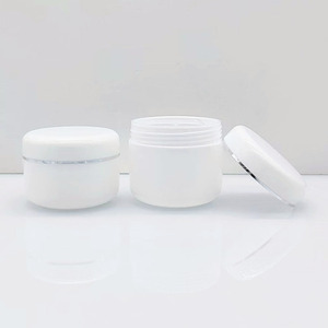 New Arrival Nhà Máy Giá 30G 30G 50G 100G Trắng Vòng Nhựa PP Mỹ Phẩm Đôi Tường Vít <span class=keywords><strong>Cap</strong></span> <span class=keywords><strong>Jar</strong></span> Với Vàng Bạc Nhẫn - Product Image 6