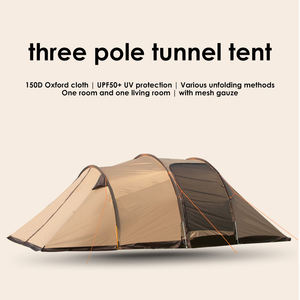 Tente tunnel pliable de camping, grande pièce extérieure, installation facile, tente familiale pour 5 à 8 personnes - Product Image 3