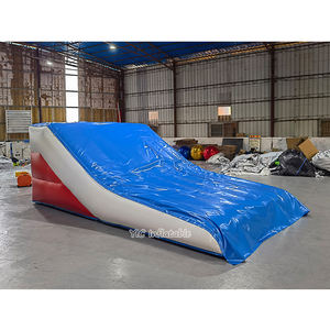 Venta caliente personalizado FMX BMX Bike Landing Airbag inflable <span class=keywords><strong>Freestyle</strong></span> Stunt Jump Air Bag con rampa - Product Image 4