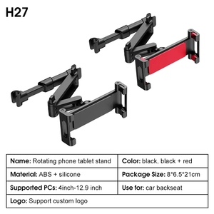 Nuevo Soporte Universal para Teléfono Celular en Reposacabezas de Auto, Soporte Multiángulo para Asiento Trasero de Auto, para iPad y Tablets de 4.7 a 12.9 Pulgadas - Product Image 6