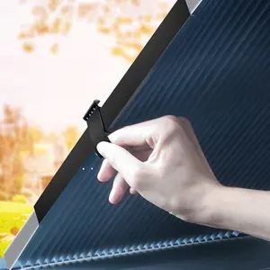 Groothandel Autoruit Plooi Vizier Windscherm Zonnescherm UV-Beschermer Reflecteren Warmte Vizier Intrekbare Auto Zonnescherm