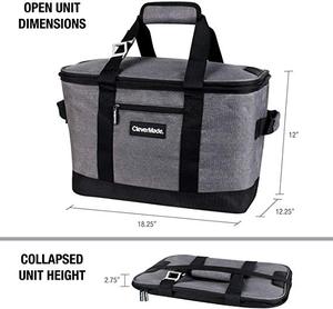 Collapsible Cooler Bag Insulated Leakproof 50 Can Soft Sided Portable Cooler Bag for Lunch Grocery Shopping Camping - Product Image 4