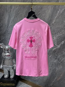 Camiseta de Moda de Alta Calidad 2025 Nueva Colección <span class=keywords><strong>CH</strong></span> con Bordado de Cruz y Herradura Colorida, Transpirable, Estilo Urbano - Product Image 6