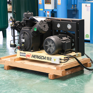 High Pressure 40Bar Piston Air Compressor 1.0m3/min Stationary Air Cooled 380VAC for PET Bottle Blowing - Product Image 2