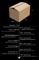 Carton en carton ondulé pour FBA, emballage pour e-commerce transfrontalier, grand format, logistique express, carton pliable super résistant