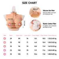 Sexy transexuelle Silicone Seins Adhésif Silicone Crossdresser Poitrine Formes Gros Seins 100% Silicone Confortable