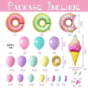 Nuovo <span class=keywords><strong>set</strong></span> per il primo <span class=keywords><strong>compleanno</strong></span> della ragazza dei sogni di macaron a tre ciambelle - Product Image 4
