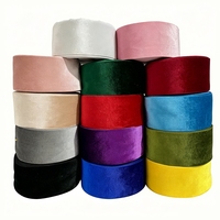 Ruban en velours de 3 pouces (75 mm) - 25 yards - DIY pour nœuds pour cheveux - Emballage cadeau - Vente en gros en stock