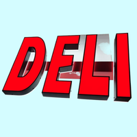 Signalétique extérieure pour magasin, logo 3D en acrylique, lettres en relief LED avec technologie de rétroéclairage pour publicité électronique illuminée