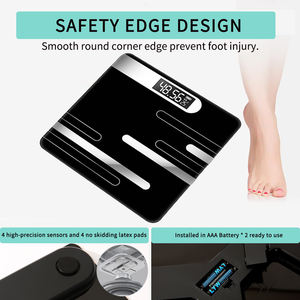 卸売体脂肪計 LEDガラスパワーバッテリー健康機能付き体重計 家庭用体脂肪計 便利で読みやすい - Product Image 6