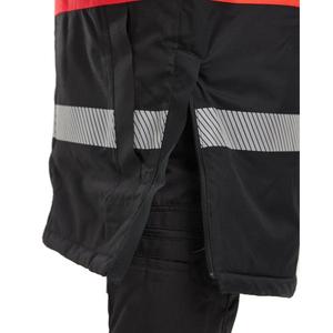 BLAKLADER - 448519779955M Parka d'hiver haute visibilité Noir/Rouge-EAN 7330509853290 HI-VIS WORKWEAR - Product Image 5