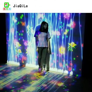 Projecteur interactif pour enfants, jeu 3D, multimédia, projection holographique multicanal, projection au sol intérieure, 1 an, taille 2x3m+2x6m - Product Image 2