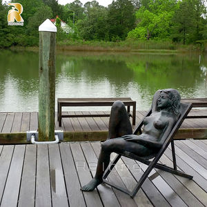 Наружный сад парк Декор бронзовая голая женщина сексуальная девушка статуя скульптура - Product Image 3