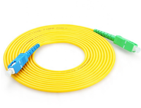 Kabel Patchcord Fiber Optik Simplex Duplex SM 3.0mm 3m 5m Harga Pabrik PVC atau LSZH Fiber Optik Jumpler untuk Ftth