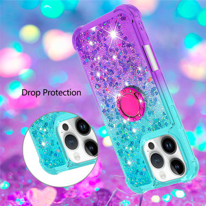 Custodia per telefono con paraurti in TPU con liquido glitterato per Google Pixel <span class=keywords><strong>10</strong></span> <span class=keywords><strong>Pro</strong></span> XL 9A 7A 9 8 <span class=keywords><strong>Pro</strong></span> protezione antiurto - Product Image 3