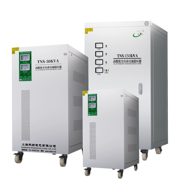 SVC Three-Phase Copper Automatic AC Power Stabilizer and Voltage Regulator 50kVA-100kVA 380V 1% Output High Efficiency 95%