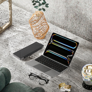 คีย์บอร์ดบลูทูธพับได้แบบพกพา น้ำหนักเบา เงียบ ชาร์จซ้ำได้ สำหรับแท็บเล็ต มาตรฐาน CE ROHS - Product Image 1