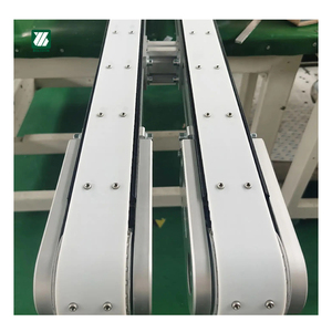 Küçük konveyör tasarım sanayi tipi bant konveyör Pvc yeşil ambalaj şişe gıda endüstrisi için konveyör bant makinesi - Product Image 1