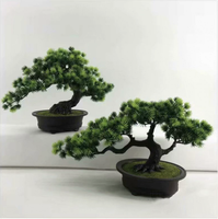 Petit arbre artificiel en plastique, bonsaï en pot, fleur en pot, décoration de table de salon, arrangement de jardin, ornements de Thanksgiving