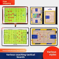 Papan Taktik Sepak Bola Portabel Buku Komando Pelatih Buku Pengajaran Bola Basket Buku Taktik Bola Voli Lipat Magnetik Dapat Dihapus