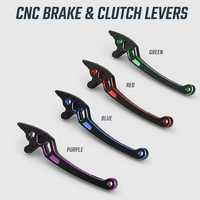 Levier de frein et d'embrayage universel en aluminium CNC pour scooter, style corne de bœuf, modification et amélioration du guidon ABS