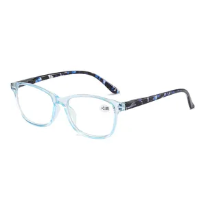 แว่นตาอ่านหนังสืออัจฉริยะป้องกันแสงสีฟ้าของผู้หญิง9910แว่นตาแฟชั่น2.25แว่นตาอ่านหนังสือแบบสองเลนส์สำหรับผู้ชาย