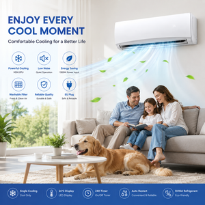 Climatiseur mural économique sans onduleur 9000 BTU, haute performance, refroidissement uniquement, pour la maison et le bureau - Product Image 5